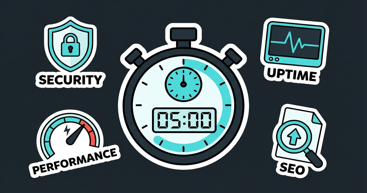 Quick health check dashboard